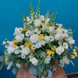 White and Yellow Vase 